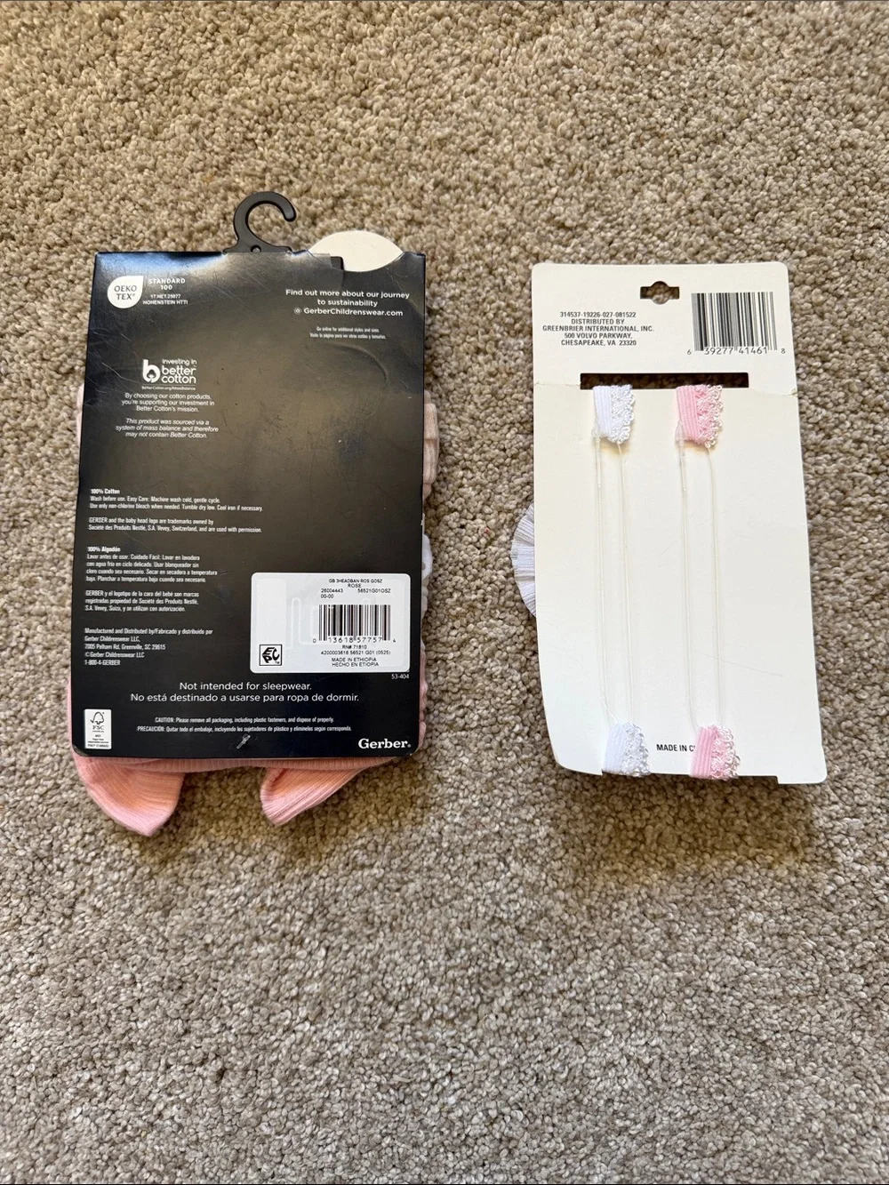 Gerber‎ Pink & White Baby Headbands and Flower Headwraps Lot